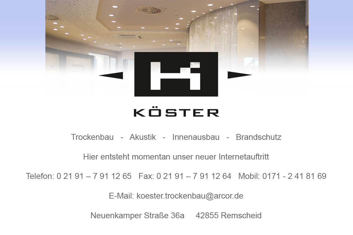 Thorsten Köster - Trockenbau - Köln